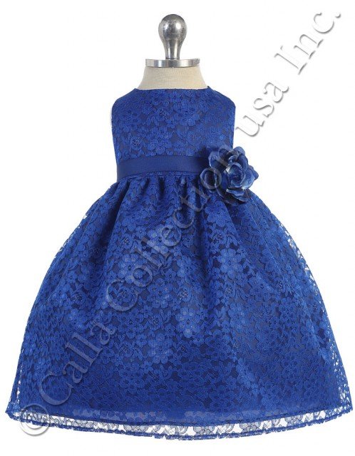 royal blue lace baby special occasion dresses