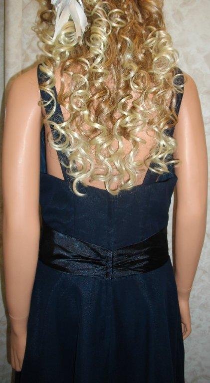 chiffon bridesmaid dresses in navy