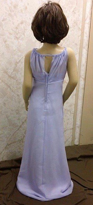 long wisteria flower girl dress