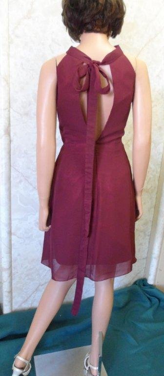 short merlot bridesmaid halter dresses