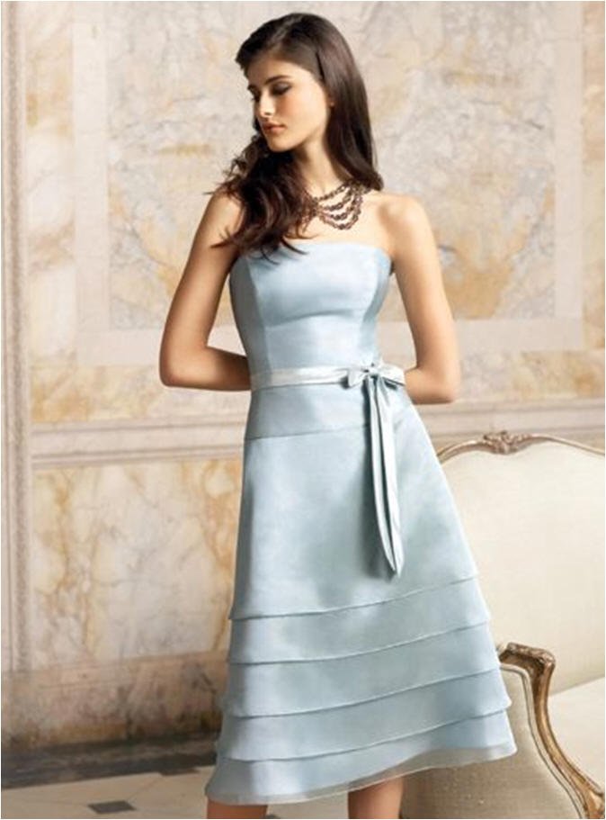 blue bridesmaid dress 