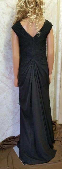 v neck chiffon bridesmaid dress