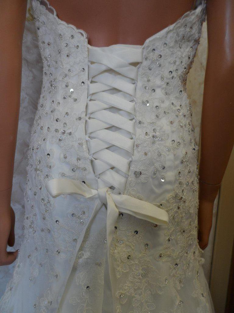 corset lace up wedding gown