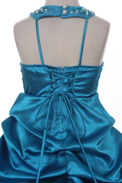 girls teal dress