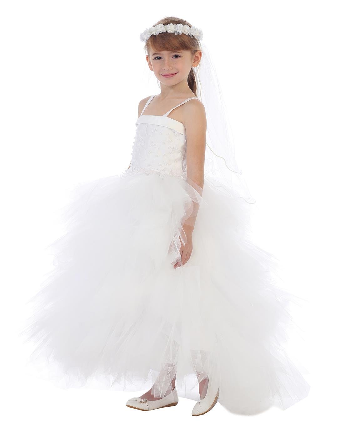 tiered high low dress