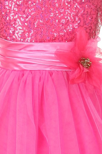fuchsia/pink kids dress
