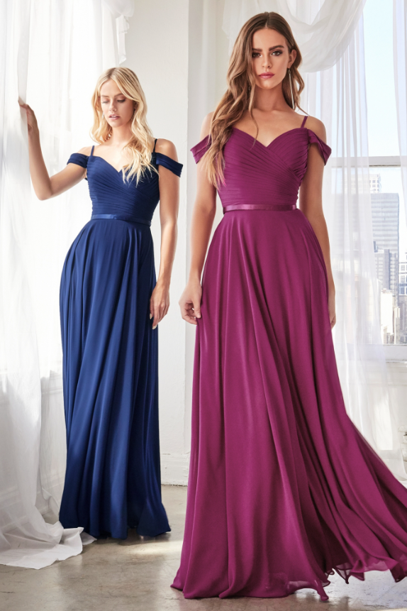 Blue bridesmaid dresses will ship in 2 business days.