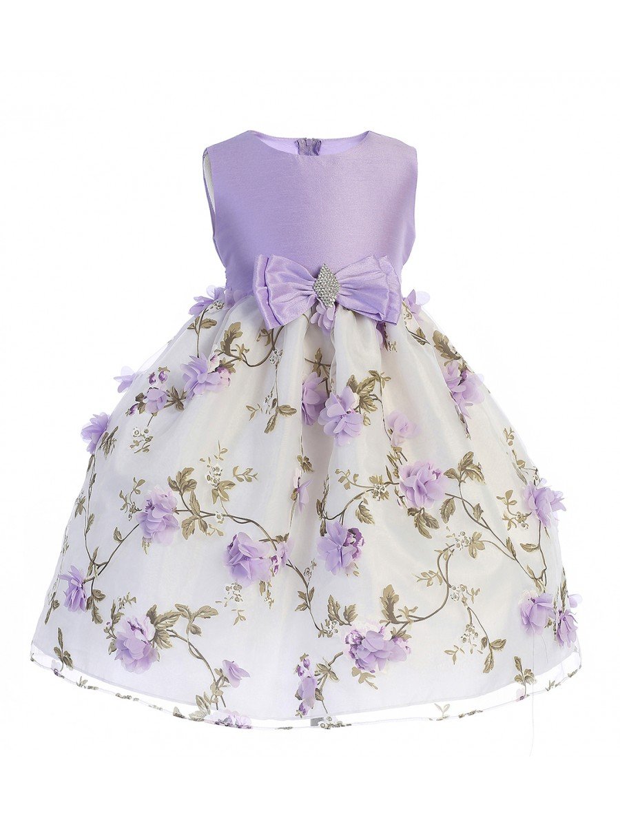lilac floral easter dress