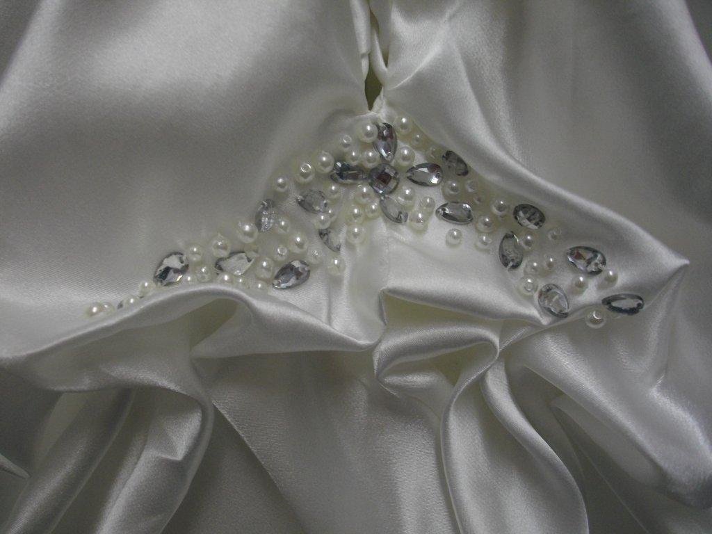 Long Flower Bubble Skirt Wedding Dress