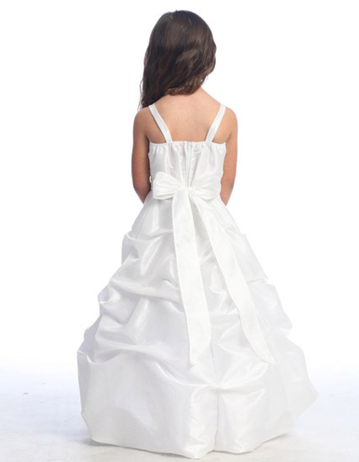 pink spaghetti strap formal pickup dress