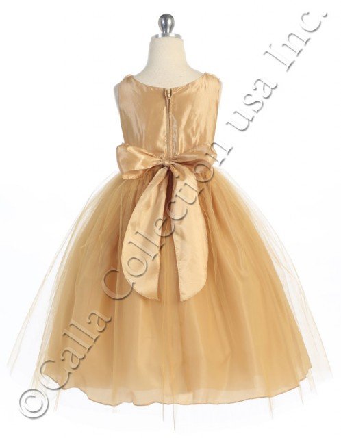 girls dress with tie back