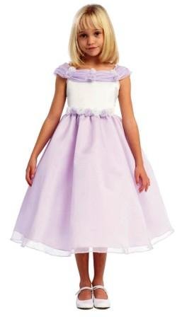 lilac girls dress - matching infant dress