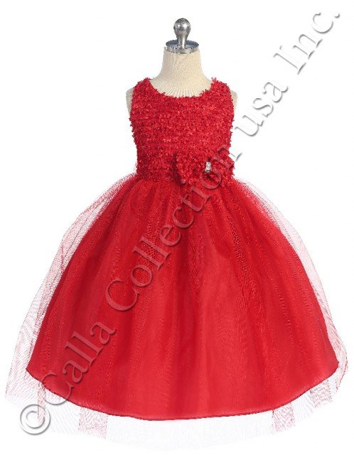 girls red holiday dresses