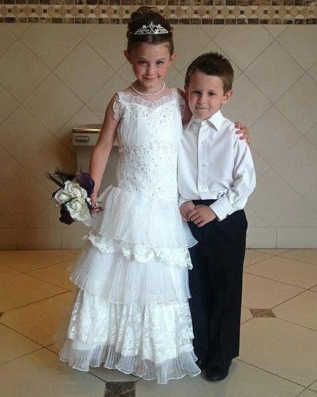 flower girl wedding gown