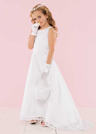 Discount communion dresses with train