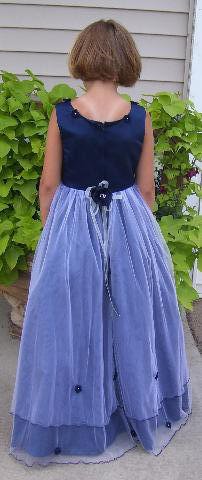 Navy flower girl dress