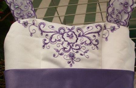 ivory with vicotorian lilac