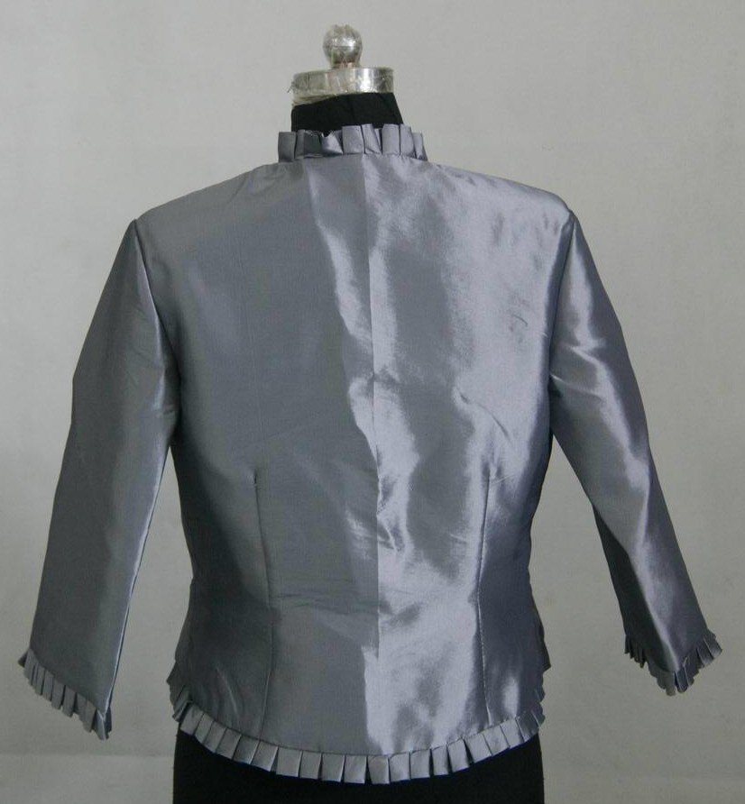 pewter ruffle jacket