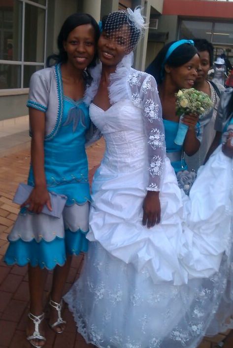 happy bride from south africa