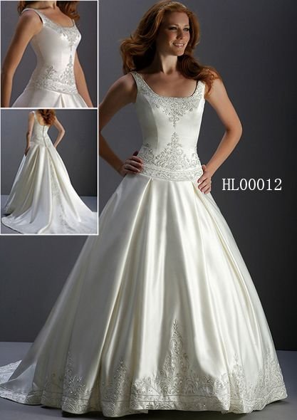 tank style wedding dress