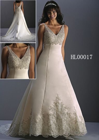 empire wedding gown