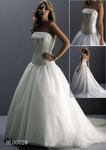 fitted wedding gown
