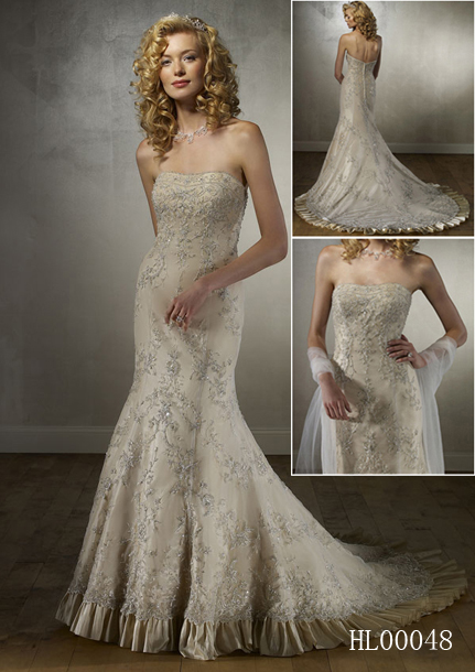 fit and flare wedding dresses 
