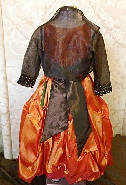 orange with optional custom bolero jacket