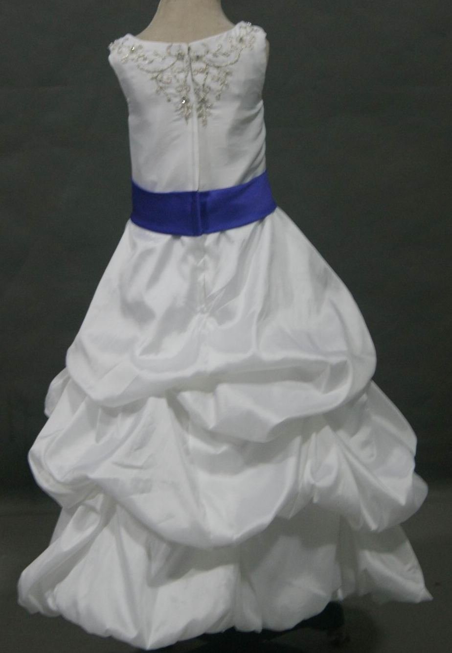 girls taffeta and lace pickup dress