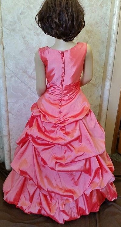 coral flower girl dresses