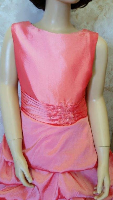 coral flower girl dresses