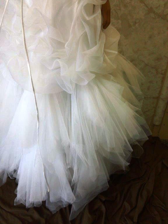 Corset illusion wedding dress.