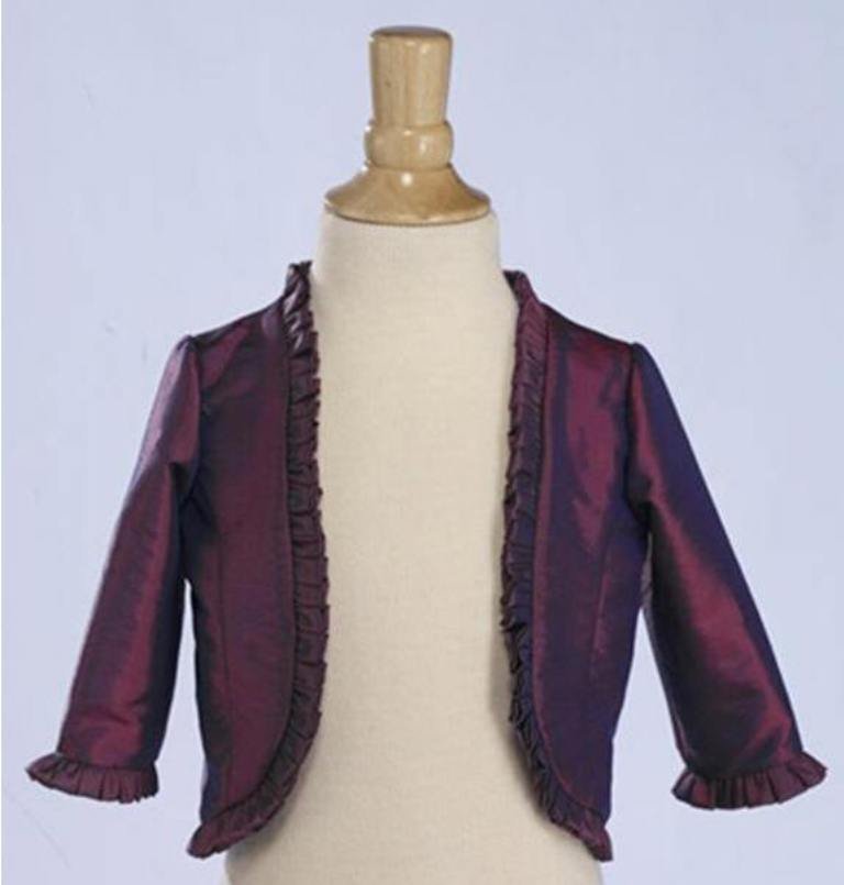 ruffle jacket for briesmaids