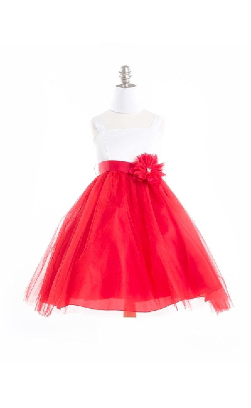 little girls red dress