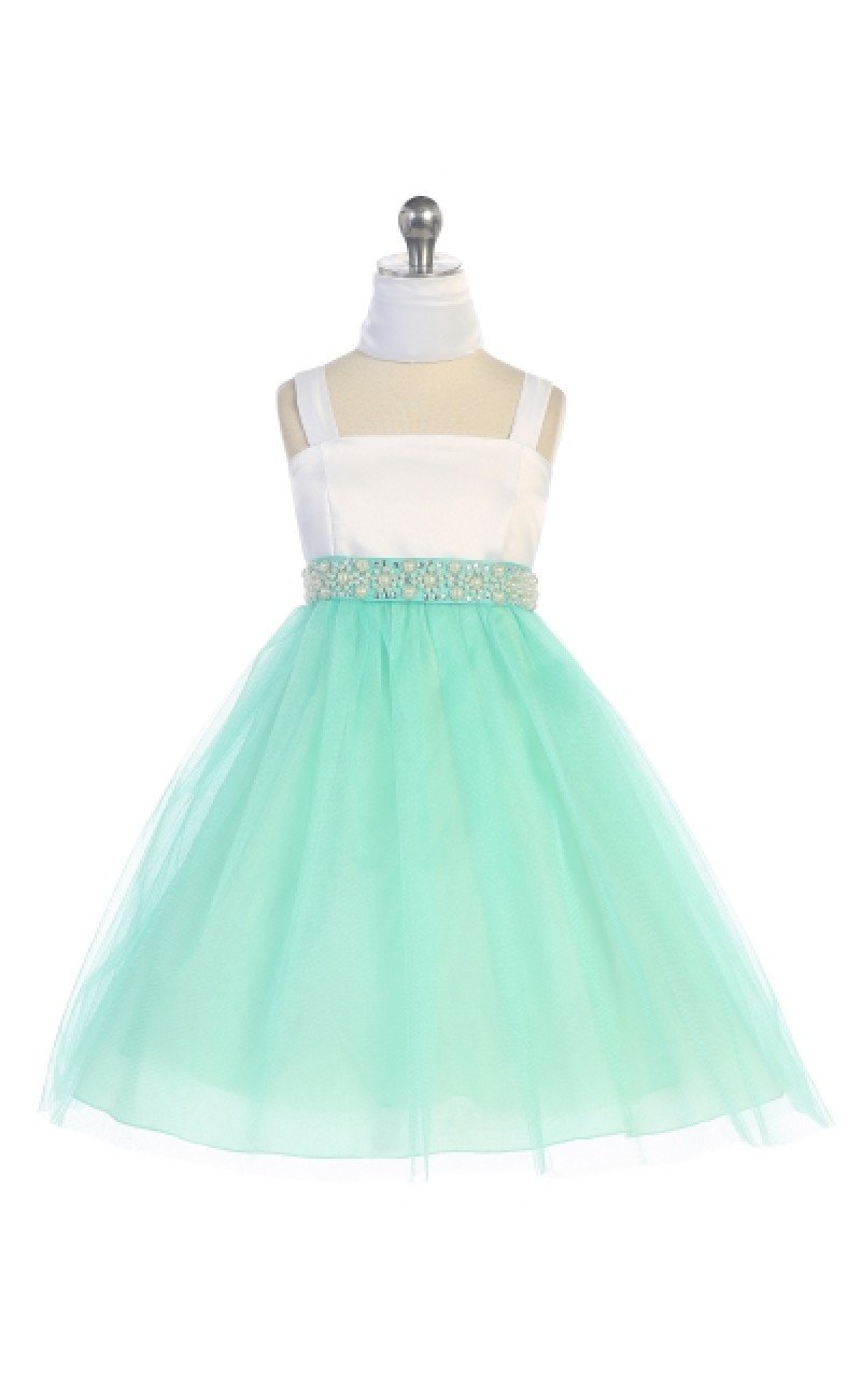 little girls formal dresses with mint skirt