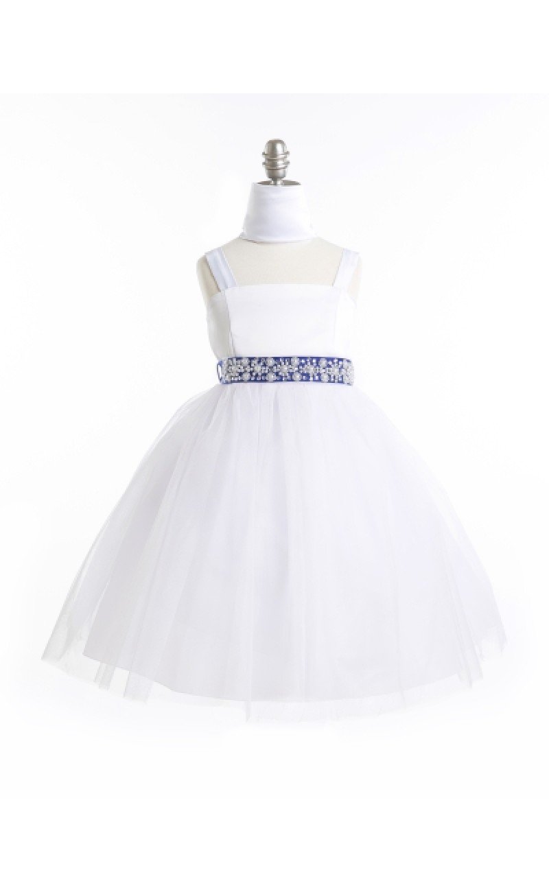 little girl dresses with royal belt