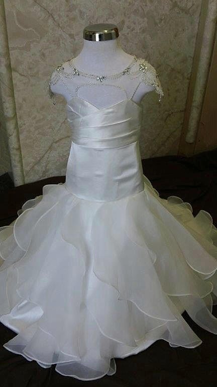 jeweled mermaid flower girl dresses