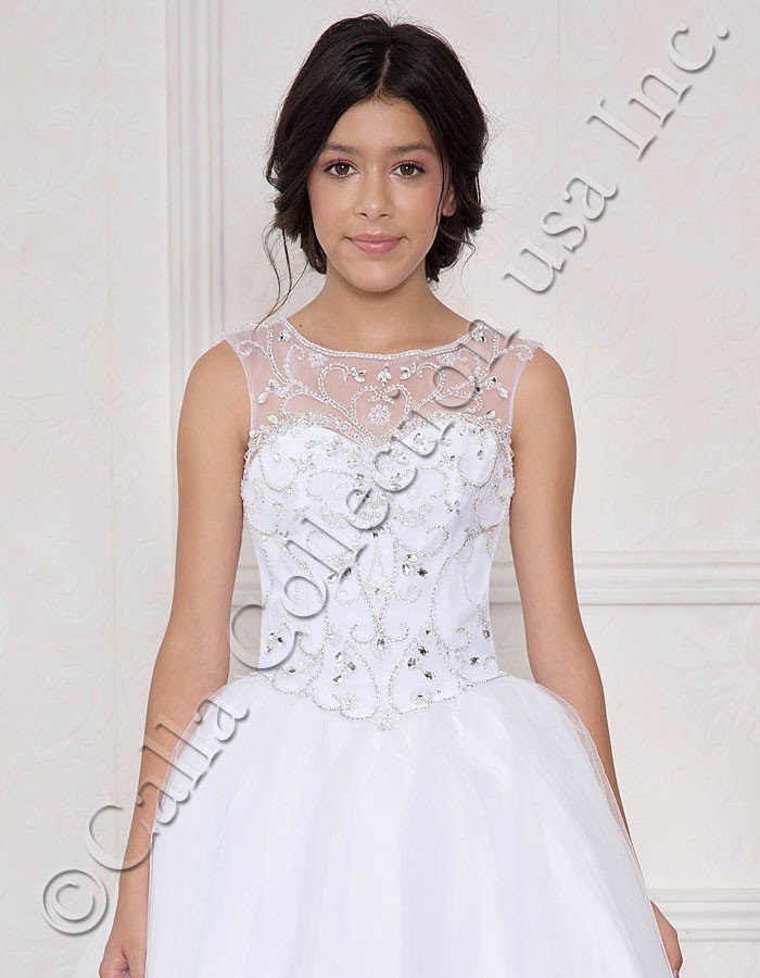 Girls White Formal