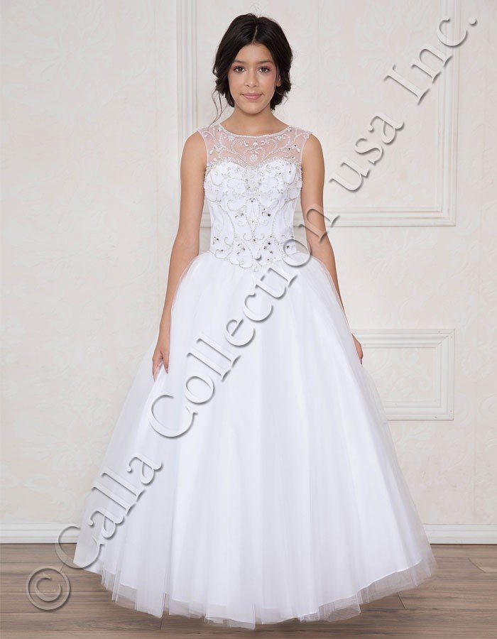 Girls White Formal