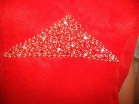 Long Red halter dress