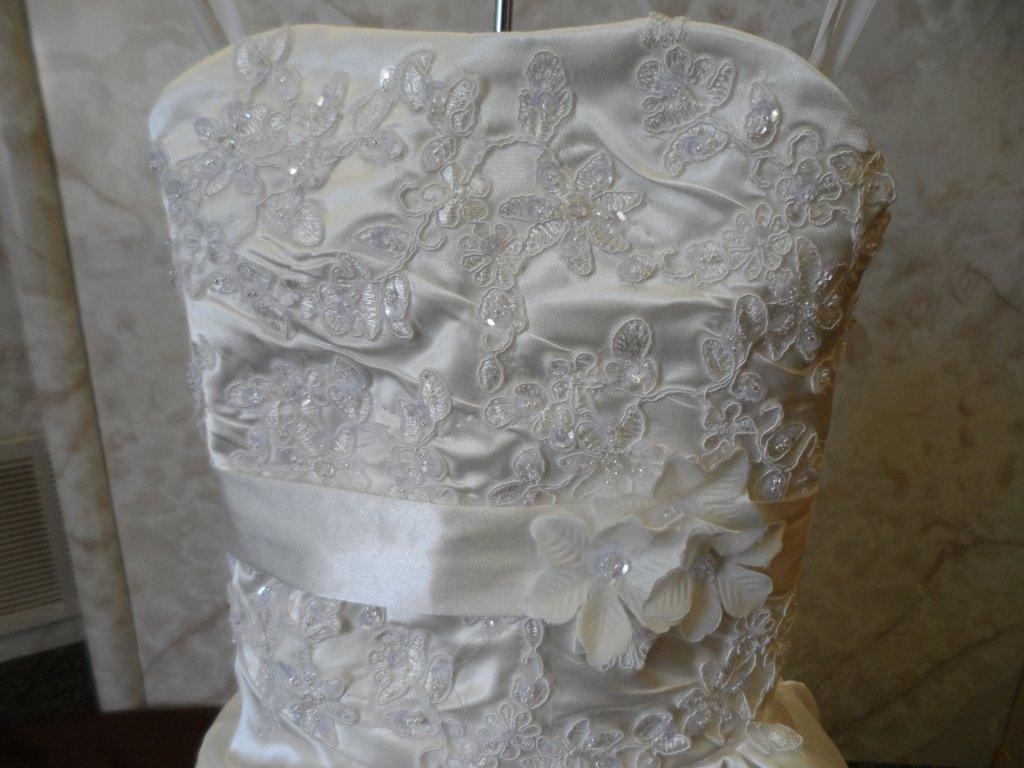 floral beaded wedding bodice