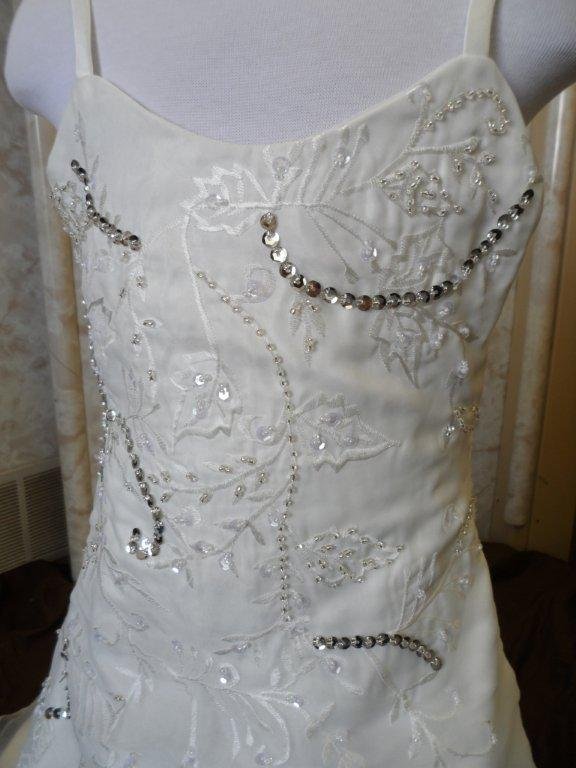 Long A line flower girl dress