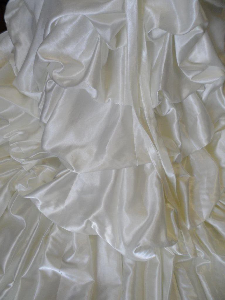 bubble train miniature bridal gown