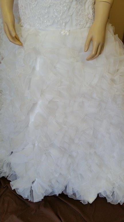 ruffled organza dress