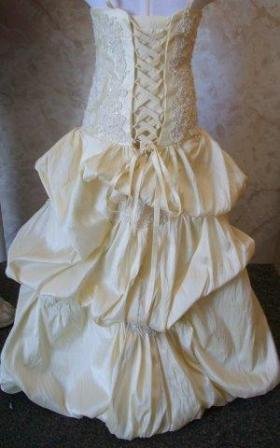 ivory miniature bridal gown