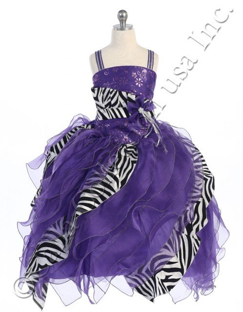 purple zebra print dresses