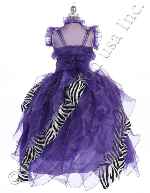 purple zebra print dresses