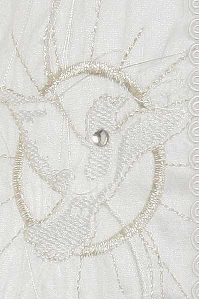 dove embroidery as a symbol of peace