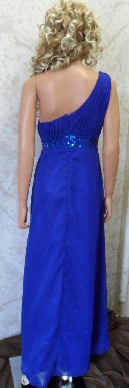 Blue one shoulder bridesmaid dresses
