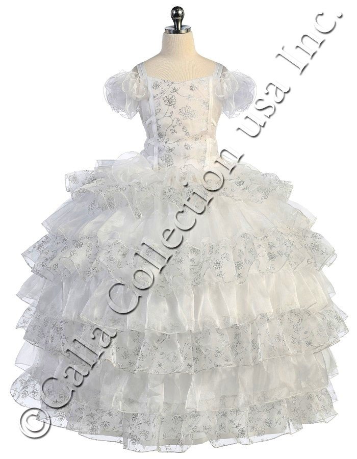 embroidered communion dress